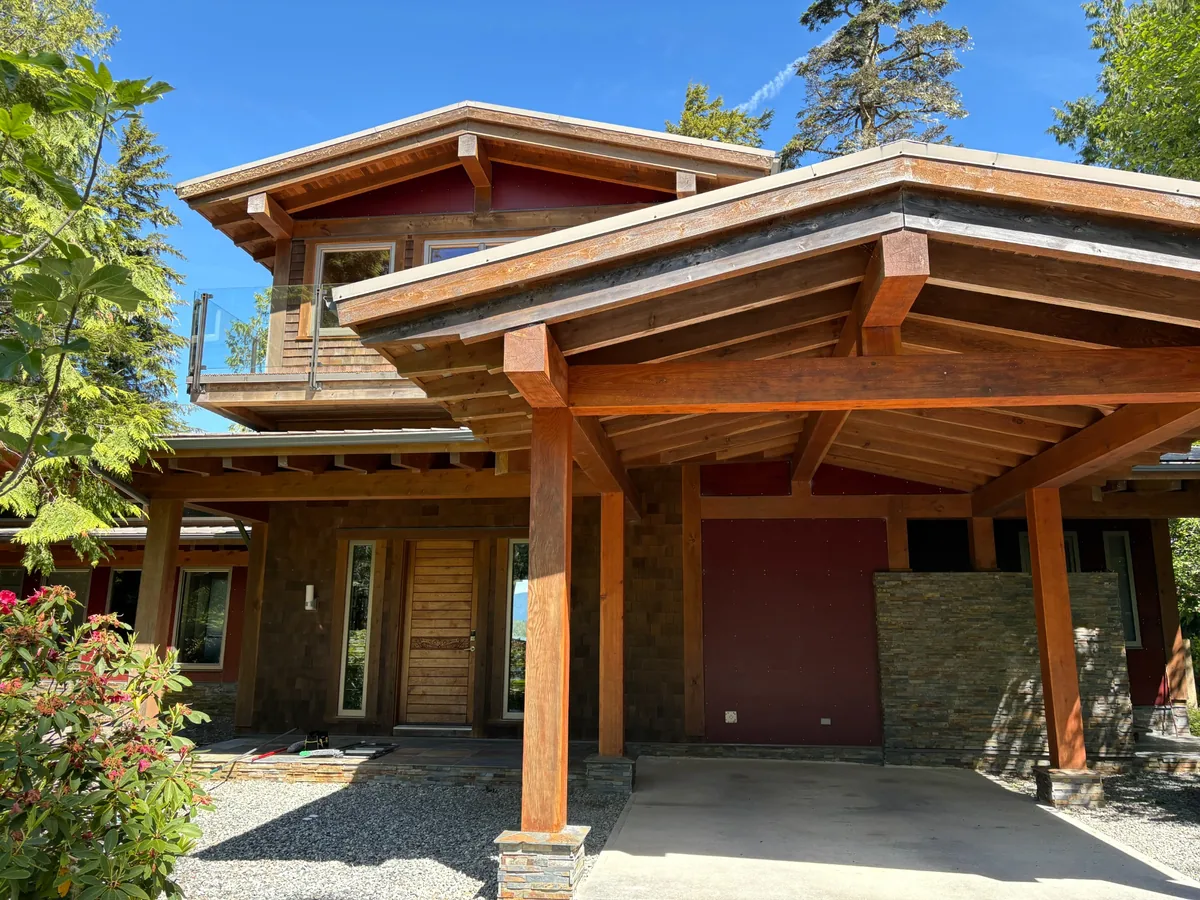 Exterior of a custom home